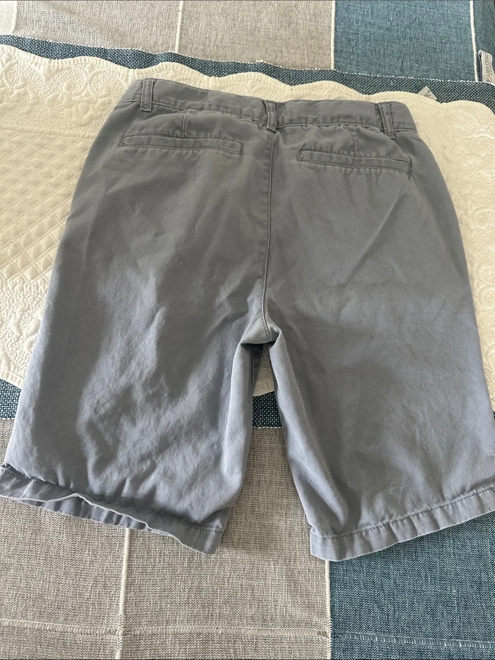 The Children's Place Light Gray Flat Front Chino Shorts